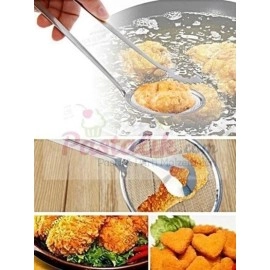 NM Store® Çok Amaçlı Süzgeçli Paslanmaz Metal Haşlama Ve Kızartma Maşası