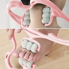 NM Store® Çok Fonksiyonlu Manuel Altı Tekerlekli Boyun Masaj Aleti