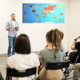 NM Store® Renkli Atlas Dünya Haritası Manyetik Yapıştırıcı Gerektirmeyen Duvar Stickerı 118 CM * 56 CM