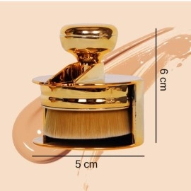 NM Store® Profesyonel Geniş Pratik Tutma Saplı Gold Büyük Fondöten Yayma Fırçası