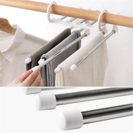 NM Store®  Hareketli Dolap İçi Pantolon Kravat Şal Askı Sistemi Düzenleyici Katmanlı Askılık Organizer