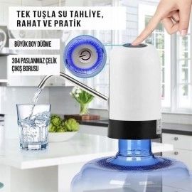 NM Store® Usb ile Şarj Edilebilir Elektrikli  Otomatik Damacana Su Pompası