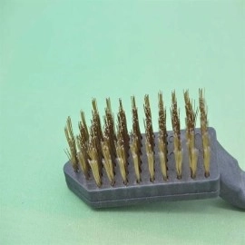 NM Store® Metal Tel Fırça Plastik Saplı Pas Kir Sökme Temizleme Fırçası