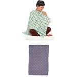 NM Store® Kullanışlı Bebek Emzirme Önlüğü Gri Puantiyeli