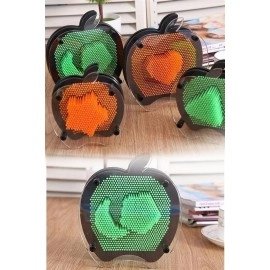 NM Store® Elma Şeklinde Pin Art Dekoratif 3D Çivi Sanatı Filografi Tahtası