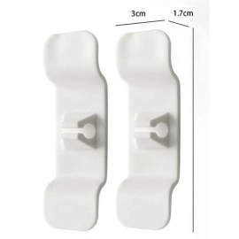 NM Store 6'lı Pratik Kablo Toparlayıcı Yapışkanlı Klips Mutfak Air Fryer Kettle Kahve Tost Makinası