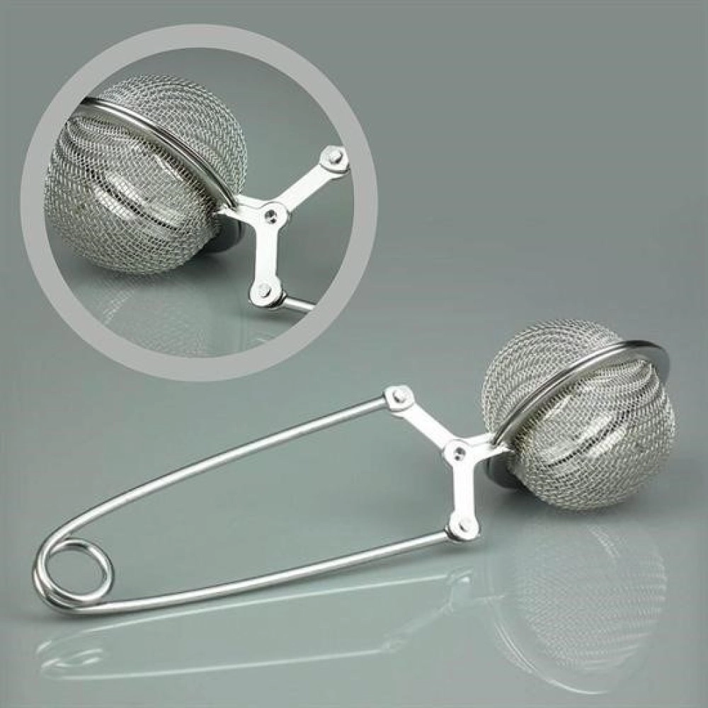 NM Store® Paslanmaz Metal Pratik Kolay Bitki Çayı Demleme Süzgeci Aparatı