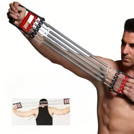 NM Store® Göğüs Genişletme ve Kuvvet Egzersiz Aleti – 5 Yaylı 5 Kademeli Ayarlanabilir Fitness ve Kuvvet Antrenmanı Ekipmanı