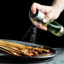 NM Store® 100ml Kapasiteli Şeffaf Spreyli Yağdanlık Sosluk Yağ Püskürtücü Yağ Şişesi