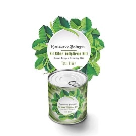 NM Store® Konserve Bahçem Evde Konservede Tatlı Sivri Biber Yetiştirme Kiti
