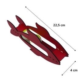 NM Store®  Kediler İçin Ahşap 2 Toplu Eğimli  Sevimli Balık Şeklinde Eğitim Amaçlı Oyuncak