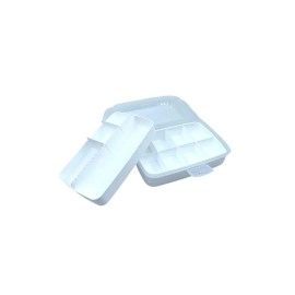 NM Store® 12 Bölmeli Çok Amaçlı Takı Toka Kutusu Dikiş Kutusu Kapaklı Organizer Kutusu Bölmeli Kutu