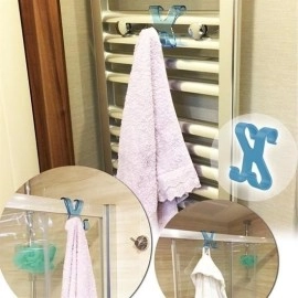 NM Store® Hang it Pratik Kolay Taşımabilir Havlupan 2 Kancalı Banyo Askısı