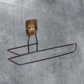 NM Store® Kendiliğinden Yapışkanlı Krom Paslanmaz Metal Havlu Kağıtlık Aparatı