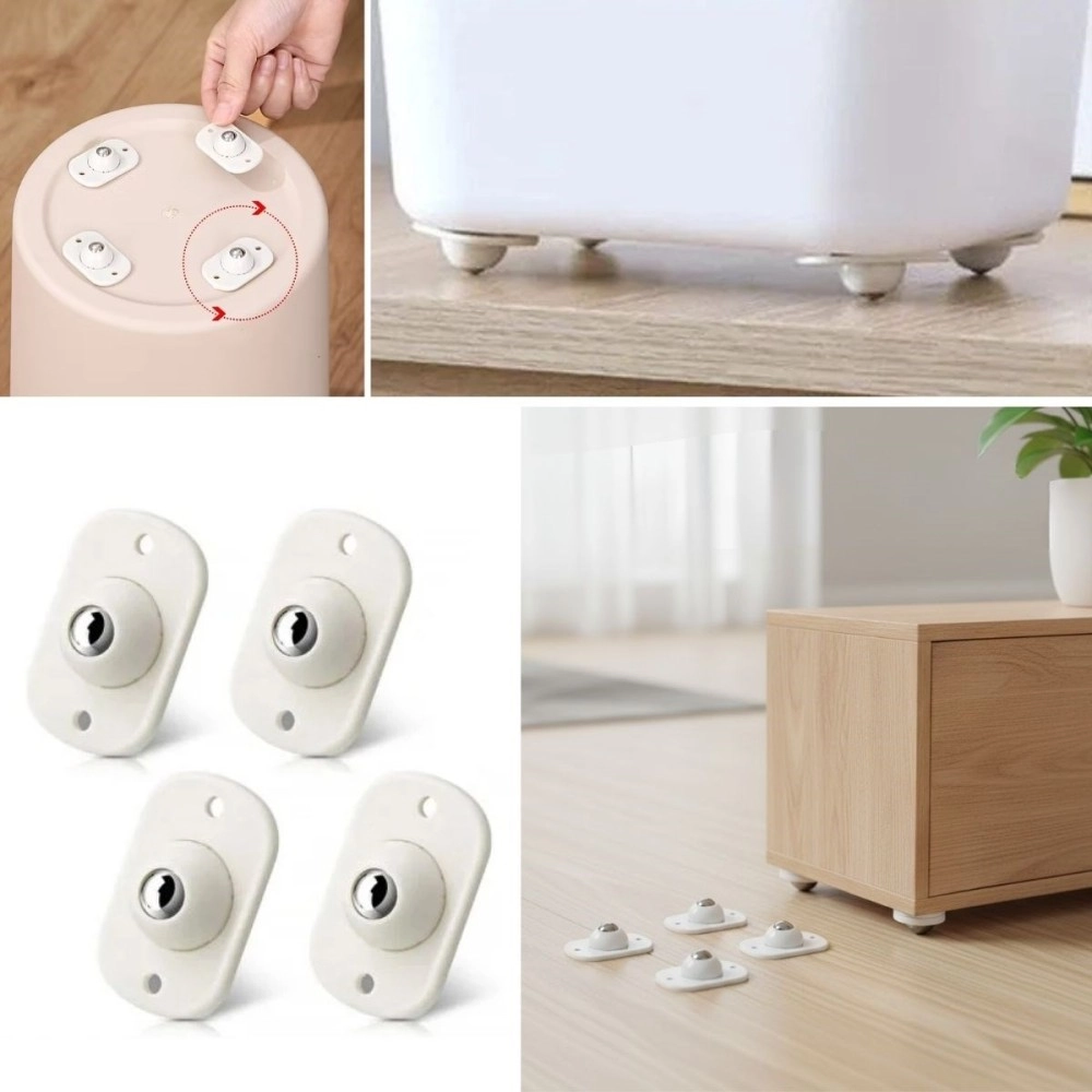 NM Store® Beyaz Eşya ve Mobilya İçin 4’lü Tekerlekli Kaydırma Aparatı – Hafif ve Orta Ağırlıktaki Ürünler İçin Pratik Kaydırıcı Set