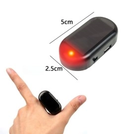 NM Store®  Araç İçin Caydırıcı Solar Enerji İle Şarj Olan  Güçlü Yapışkanlı Işıklı Plastik Mini Sahte Alarm