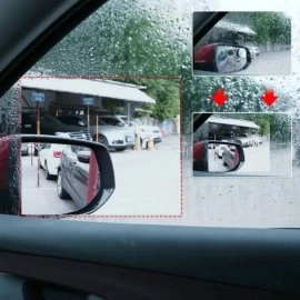 NM Store® 4 Parça Yan Aynalar ve Yan Camlar İçin Araç Ayna Yağmur Kaydırıcı ve Cam Buğu Önleyici Film Seti