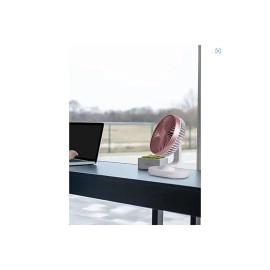 Masaüstü Fan Usb Şarjlı 4 Kademeli Kişisel Otomatik Salınımlı Taşınabilir Soğutucu Vantilatör