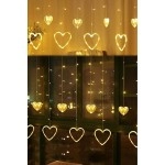 Asılabilir Sarkım Ledli Kalpli Modlu Dekoratif Ev Oda Bahçe Aydınlatma Sarkıtma Ledi