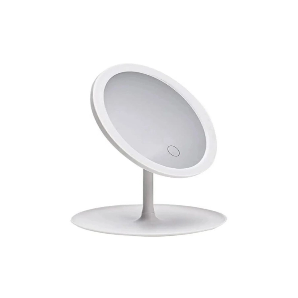 SONX  Dokunmatik Led Işıklı Usb Li Yuvarlak Masa Üstü Makyaj Aynası Makyaj Aynası Ledli