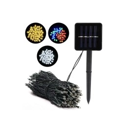 Solar Güneş Enerjili Dış Bahçe 8 Modlu 10 metre (RGB) 120 led dekoratif Aydınlatma