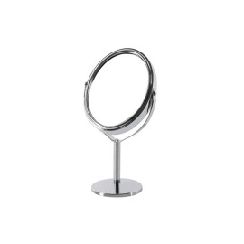 sonx Oval Masaüstü Ayaklı 360° Dönebilen çift taraflı büyüteçli krom ayna 18X10cm