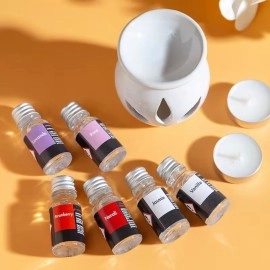 Sonx 3’lü Aromaterapi Uçucu Yağ Seti ve Seramik Buhurdanlık – Rahatlatıcı Oda Kokusu & Spa Deneyimi