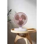 Masaüstü Fan Usb Şarjlı 4 Kademeli Kişisel Otomatik Salınımlı Taşınabilir Soğutucu Vantilatör