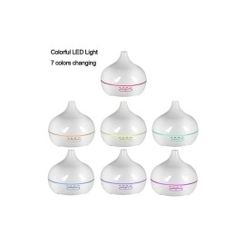 sonx Aroma Difüzörü Gece Işığı 7 Led Hava Nemlendirici Kumandalı Buhar Makinesi 500 ml