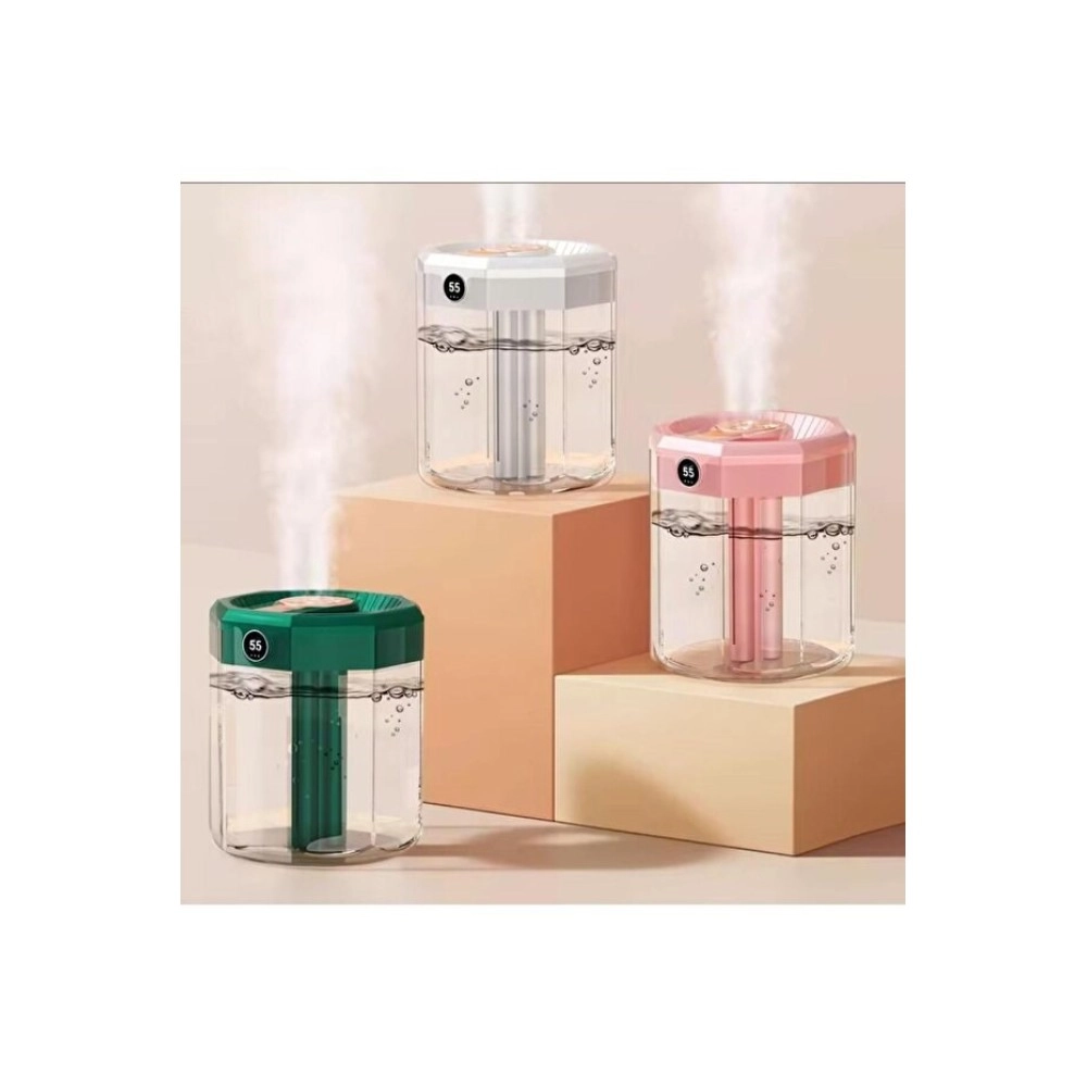 sonx Şeffaf Gövdeli Dijital Ekranlı Ultrasonik Hava Nemlendirici – Yüksek Buhar Gücü ve Sessiz Çalışma