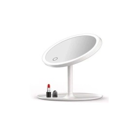 SONX  Dokunmatik Led Işıklı Usb Li Yuvarlak Masa Üstü Makyaj Aynası Makyaj Aynası Ledli