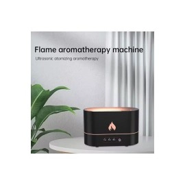 Alev Efektli Ultrasonik Hava Nemlendirici – Sessiz, Otomatik Kapanma, LED Işıklı Aroma Difüzör