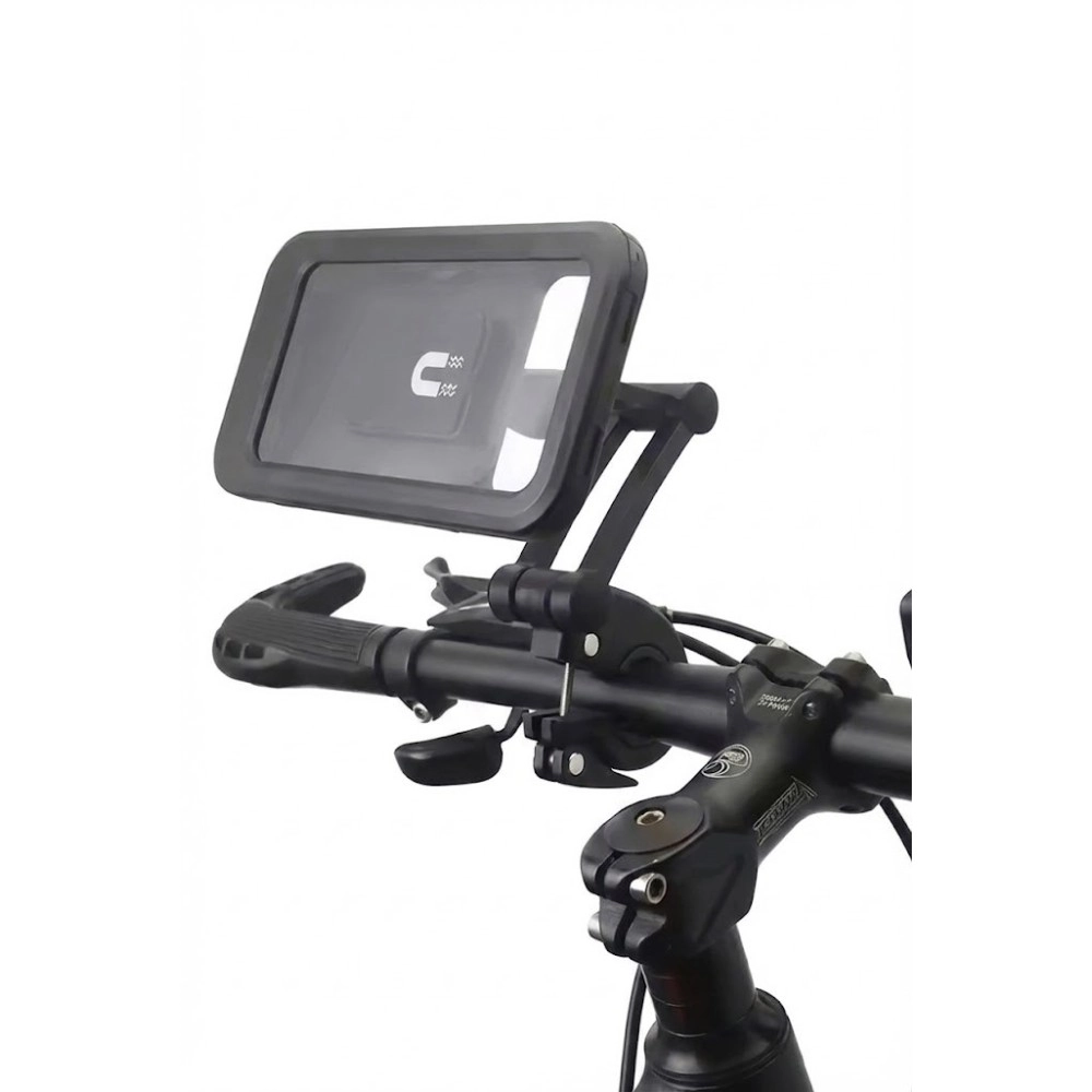 Motosiklet Bisiklet Su Geçirmez Manyetik Telefon Tutucu Gidon Navigasyon Kılıfı